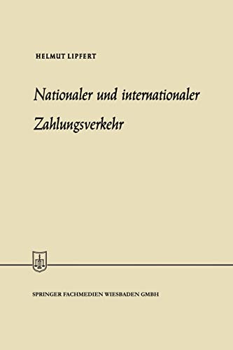 Stock image for Nationaler und internationaler Zahlungsverkehr for sale by Ria Christie Collections