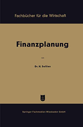 9783663126256: Finanzplanung (Fachbcher fr die Wirtschaft)