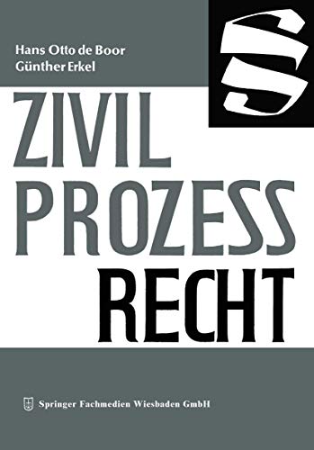 9783663187585: Zivilprozerecht: No. 12 = Lfg. 29 (Die Wirtschaftswissenschaften, No. 12 = Lfg. 29)