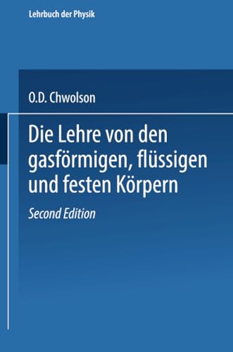 Stock image for Die Lehre Von Den Gasformigen, Flussigen Und Festen Korpern for sale by Chiron Media