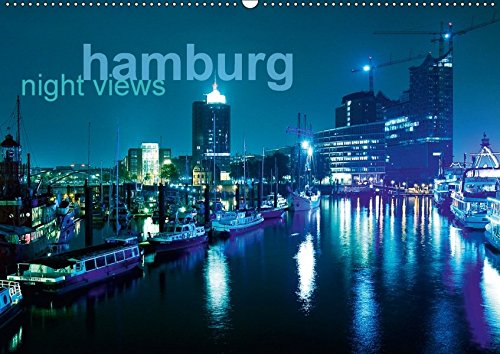 9783664884186: hamburg - night views (Wandkalender 2017 DIN A2 quer): Von Jrgen Mu (Monatskalender, 14 Seiten )