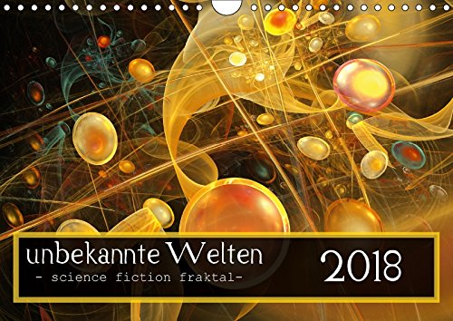 unbekannte Welten (Wandkalender 2018 DIN A4 quer): science fiction fraktal (Monatskalender, 14 Seiten ) - PaulaPanther