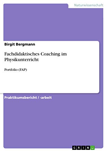 9783668007161: Fachdidaktisches Coaching im Physikunterricht: Portfolio (FAP)