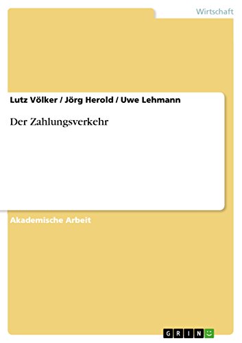 9783668138957: Der Zahlungsverkehr (German Edition)