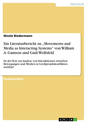 9783668174153: Ein Literaturbericht zu „Movements and Media as Interacting Systems