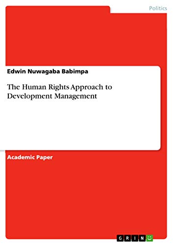 9783668655485: The Human Rights Approach to Development Management