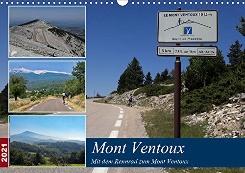 9783672121105: Mit dem Rennrad zum Mont Ventoux (Wandkalender 2021 DIN A3 quer): Bilder von Radtouren um und auf den Mont Ventoux (Monatskalender, 14 Seiten )