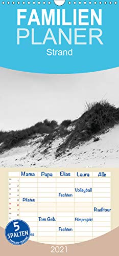 Stock image for Strand - Familienplaner hoch (Wandkalender 2021 , 21 cm x 45 cm, hoch): Wind, Dnen, Sand, Wellen & Wasser (Monatskalender, 14 Seiten ) (CALVENDO Natur) for sale by medimops