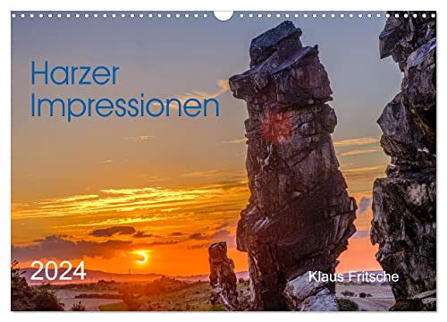 9783675927889: Harzer Impressionen (Wandkalender 2024 DIN A3 quer), CALVENDO Monatskalender: Der Harz lockt den Besucher durch seine Natur, Kultur und Geschichte.