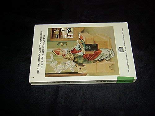 Beispielbild fr Die Funktion der schriftlichen Quelle in der Sachkulturforschung. zum Verkauf von Vico Verlag und Antiquariat Dr. Otto