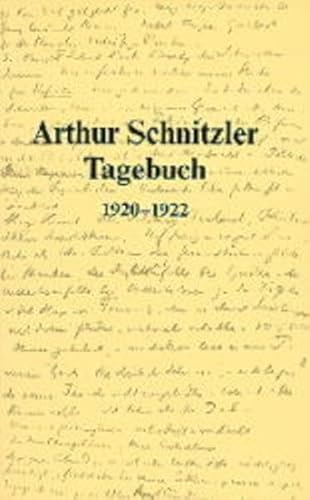 Stock image for Tagebuch 1879-1931: 1920-1922 (German Edition) for sale by Project HOME Books