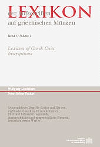Stock image for Lexikon der Aufschriften auf griechischen Munzen for sale by ISD LLC