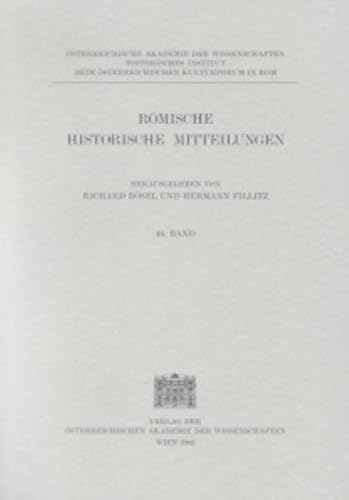 9783700130888: Romische Historische Mitteilungen, 2002