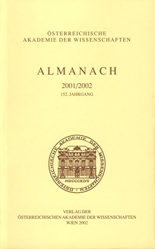 Almanach 2001/2, 152. Jahrgang - Österreichische Akademie der Wissenschaften (Hg.)