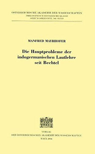 Imagen de archivo de Hauptprobleme der indogermanischen Lautlehre seit Bechtel a la venta por ISD LLC