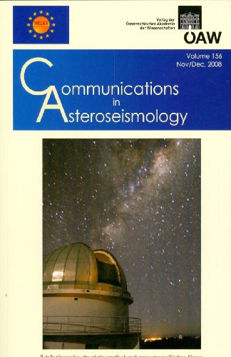 Imagen de archivo de Communications in Asteroseismology Volume 156 November/December, 2008 a la venta por ISD LLC