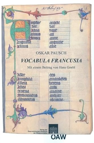 Stock image for Vocabula Francusia (CVP 2598) von 1409/10 for sale by ISD LLC