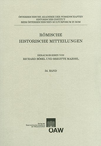 9783700173656: Rmische Historische Mitteilungen: 54