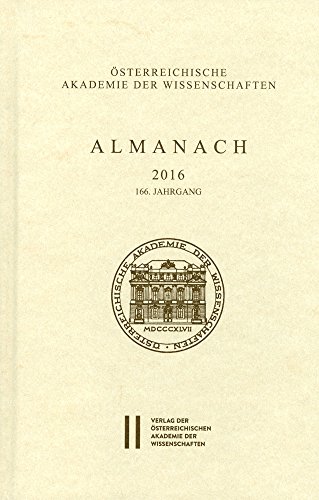 Beispielbild fr Almanach der Akademie der Wissenschaften / Almanach 166. Jahrgang 2016 zum Verkauf von medimops