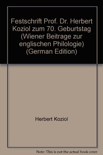 Festschrift Prof. Dr. Herbert Koziol zum siebzigsten Geburtstag. hrsg. von Gero Bauer, Franz K. S...