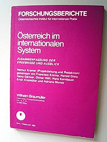 Beispielbild fr sterreich im internationalen System Zusammenfassung der Ergebnisse und Ausblick zum Verkauf von NEPO UG