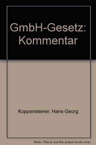 Stock image for GmbH-Gesetz: Kommentar for sale by NEPO UG