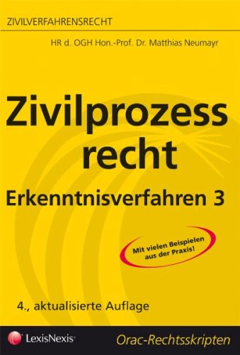 Beispielbild fr Zivilverfahrensrecht - Zivilprozerecht Erkenntnisverfahren 3 zum Verkauf von medimops