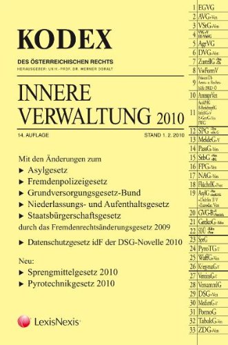 Imagen de archivo de KODEX Innere Verwaltung a la venta por medimops