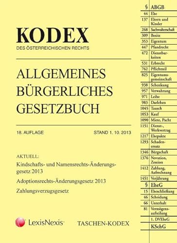 Stock image for TASCHEN-KODEX Allgemeines Brgerliches Gesetzbuch - ABGB for sale by medimops
