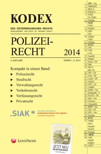 Beispielbild fr KODEX Polizeirecht 2014 zum Verkauf von medimops