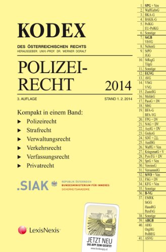 Stock image for KODEX Polizeirecht 2014 for sale by medimops