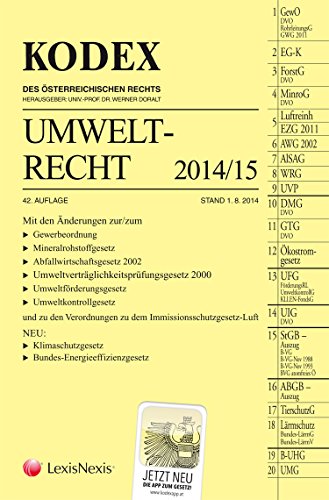 9783700758914: Kodex Umweltrecht 2014/15