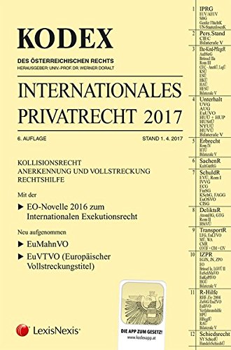 Imagen de archivo de KODEX Internationales Privatrecht 2017 a la venta por medimops