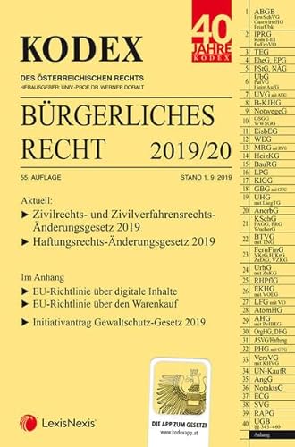 Beispielbild fr KODEX Brgerliches Recht 2019/20 zum Verkauf von medimops