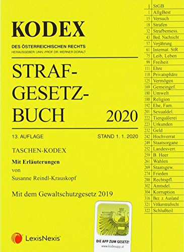 Stock image for Taschen-Kodex Strafgesetzbuch 2020 mit Erluterungen for sale by Buchpark