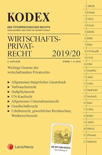Stock image for KODEX Wirtschaftsprivatrecht 2019/20 for sale by medimops