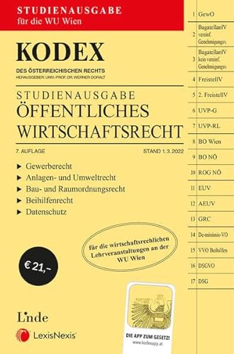 Stock image for KODEX ffentliches Wirtschaftsrecht 2022 - inkl. App: Studienausgabe for sale by medimops