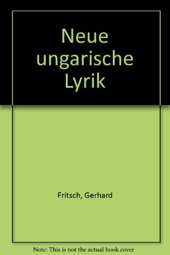 Stock image for Neue ungarische Lyrik for sale by TAIXTARCHIV Johannes Krings