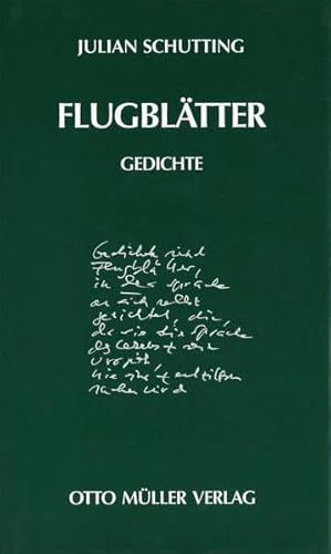 Flugblätter. Gedichte. SIGNIERT.