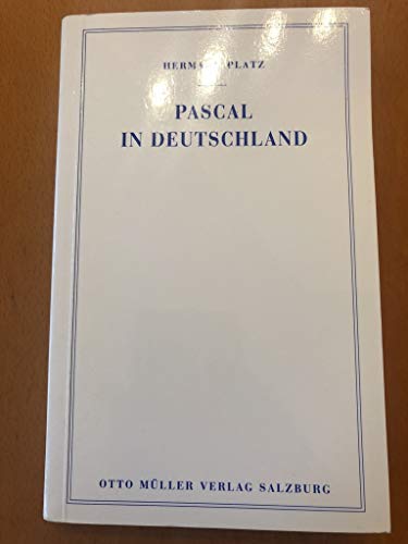 Stock image for Pascal in Deutschland (German Edition) for sale by dsmbooks