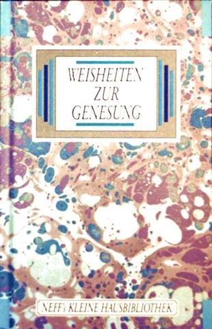 Imagen de archivo de Weisheiten Zur Genesung a la venta por medimops