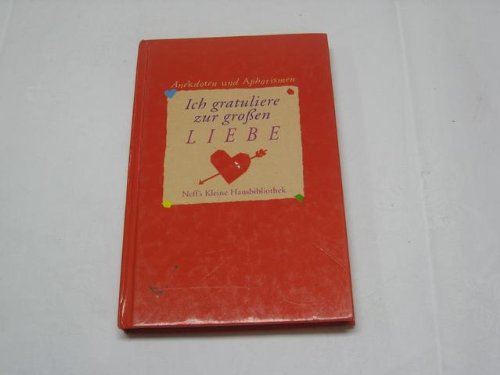 Imagen de archivo de Ich gratuliere zur grossen Liebe a la venta por medimops