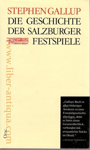 Beispielbild fr Die Geschichte der Salzburger Festspiele zum Verkauf von medimops