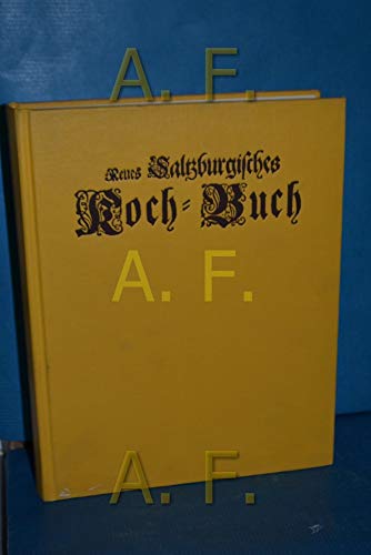 Stock image for Neues Saltzburgisches Koch- Buch for sale by medimops