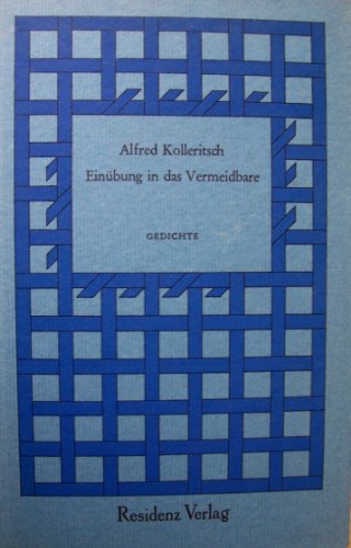 Stock image for Einbung in das Vermeidbare. gedichte for sale by Hylaila - Online-Antiquariat