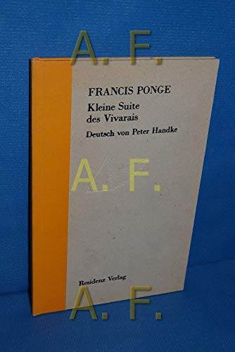 Beispielbild fr Kleine Suite des Vivarais: Dtsch.-Franzs. zum Verkauf von Versandantiquariat Felix Mcke
