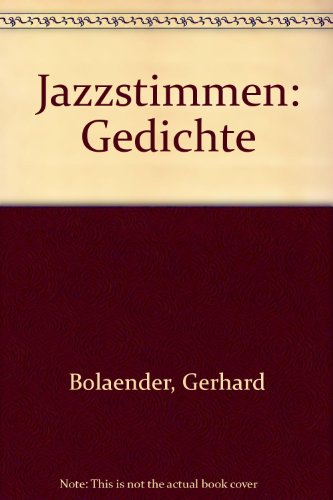 Stock image for Jazzstimmen for sale by Der Buchfreund