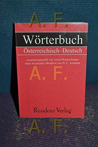 Stock image for W rterbuch  sterreichisch - Deutsch for sale by ThriftBooks-Dallas