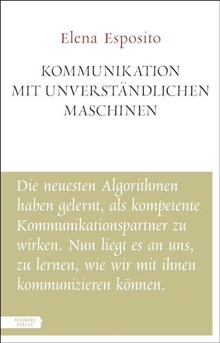 Beispielbild fr Kommunikation mit unverstndlichen Maschinen zum Verkauf von Blackwell's