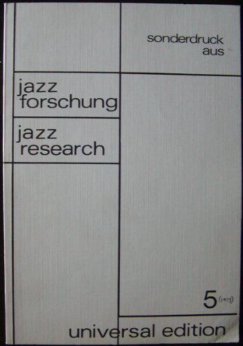 9783702400408: Jazz Research (Jazzforschung)